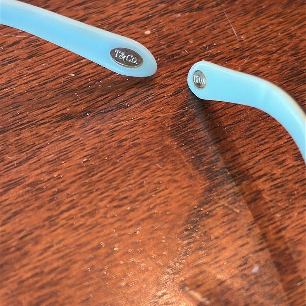 Tiffany & Co tortoise blue Swarovski Crystal Eyeglass frames - Picture 13 of 15